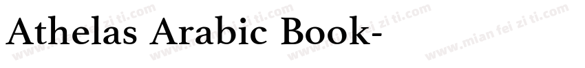 Athelas Arabic Book字体转换